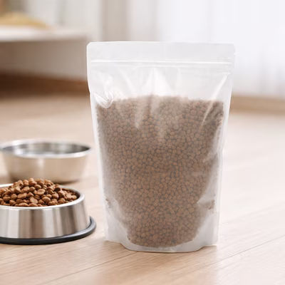 XXL Frosted Food Safe Resealable Zipper Pouch Bags Heat Seal - Holds 2 lbs. of Baking Mixes Size: 9" x 4 3/4" x 13 1/2" 100 Bags