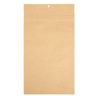 Kraft Hanging Barrier Bags w/Tear Notches 5" x 8 3/16" 100 pack