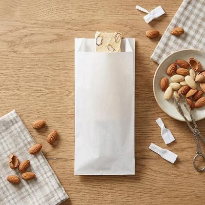 White Greaseproof Bags 3 1/2" x 1 1/8" x 7 3/4" 100 pack