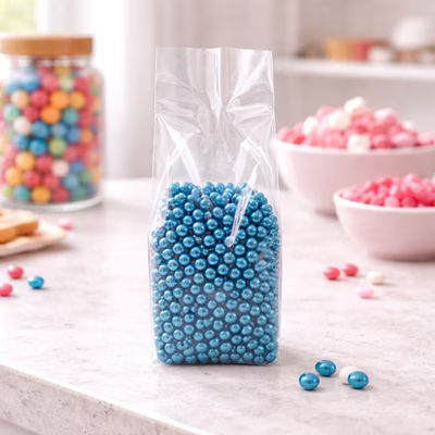 Box Bottom Candy Bags 3 1/2" x 2 3/4" x 9" 100 pack