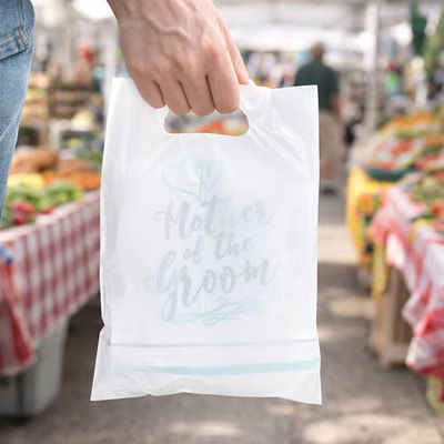 White Handle Bag 20% Recycled Content 9" x 12" 100 pack
