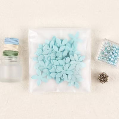 Frosted Flap Seal Bags 100 Pack 4" x 4"