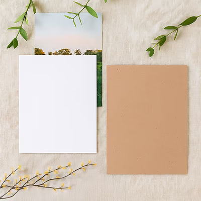 5" x 7" ClearBagsÃ? Single Sided White Backing Board