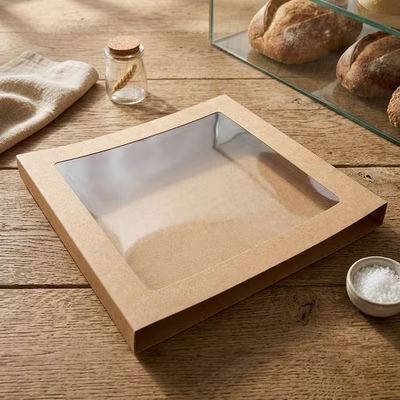 Kraft Slip Cover for Round Cookie Tackle Boxes 7 5/16" x 3/4" x 7 5/16" 25 pack