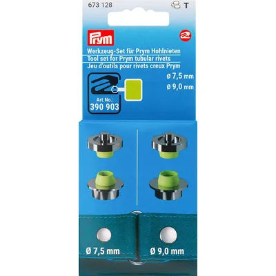 Prym Jeu d'outils rivets creux Ø 7,5 + 9 mm pour Vario Creative Tool