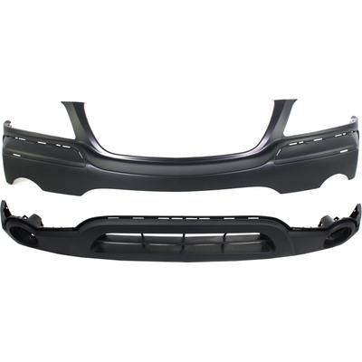 2006 Chrysler Pacifica Front, Upper and Lower Bumper Covers, Primed top; Textured Bottom