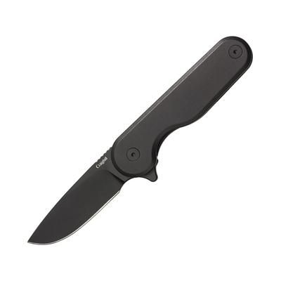 Craighill Rook Framelock Vapor Black Folding Knife 3.25in Closed 2.25in Black PVD 12C27 Sandvik Stainless Blade Black PVD Stainless Handle FFKPM110