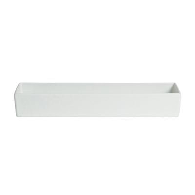 Bugambilia COMP04-MOD-WW 5 1/3 qt Salad Bar Bowl - Resin Coated Aluminum, White, White Smooth MOD Finish
