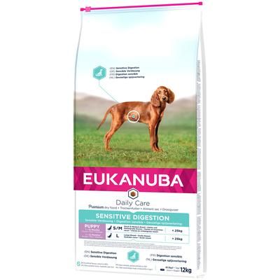 2x12kg Chicken & Turkey Sensitive Digestion Puppy Daily Care Eukanuba Dry Dog Food