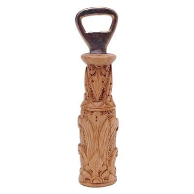 'Hand-Carved Traditional Jempinis Wood Bottle Opener'