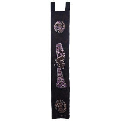 Sister Ama,'Batik Cotton Wall Hanging of an African woman from Ghana'