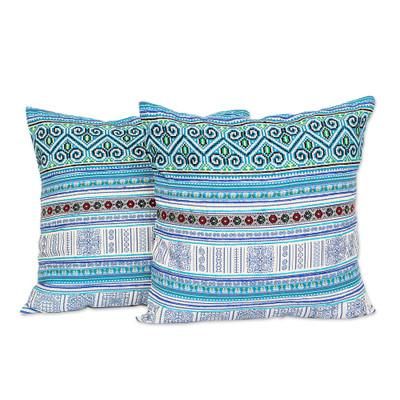 Hmong Nature,'Hmong Cotton Blend Cushion Covers from Thailand'