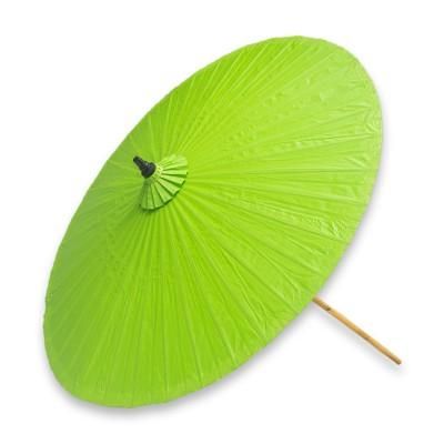 Decorative garden umbrella, 'Happy Garden in Bright Green'