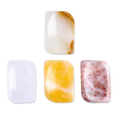 'Set of 2 Geometric Reclaimed Marble Stress-Relieving Stones'