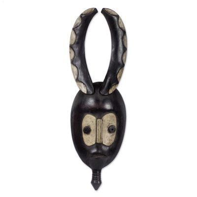 Ivorian wood mask, 'Beautiful Gu'