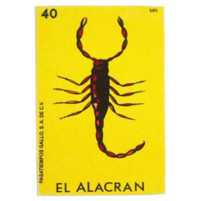 Scorpion Tradition,'Mexican Wood Magnet with Scorpion Decoupage'