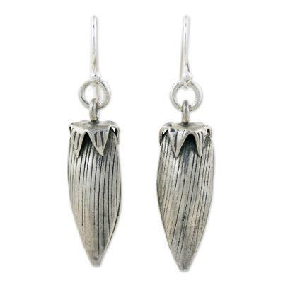 Sterling silver dangle earrings, 'Forbidden Fruit'