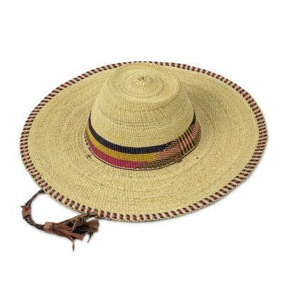 Shady Lane,'Woven Raffia Sun Hat from West Africa'
