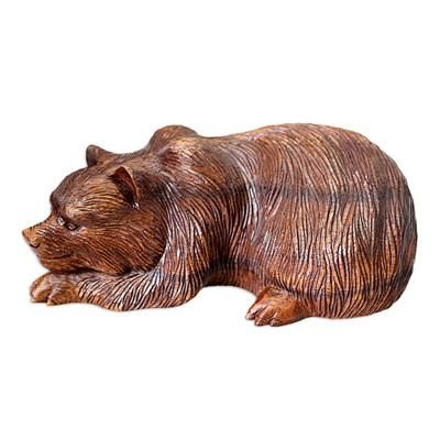 Brown Bear,'Hand Crafted Animal Sculpture'