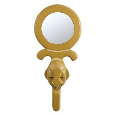 Sikakokoo,'Hand Made Ofram Wood Wall Mirror'