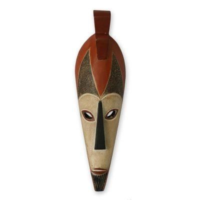 Stand Firm,'Handcrafted Wood Wall Mask'