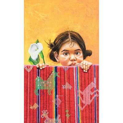The Girl is Beautiful,'Realist Portrait Painting of Guatemalan Girl'