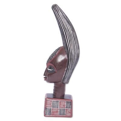 Daaga,'Hand-Carved Traditional Sese Wood Sculpture from Ghana'