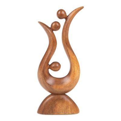 Trading Places,'Abstract Suar Wood Statuette from Bali'