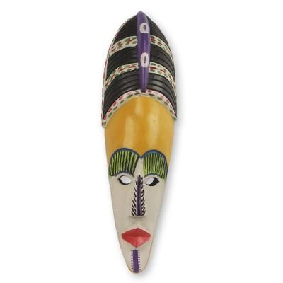 African wood mask, 'Obaa Yaa'