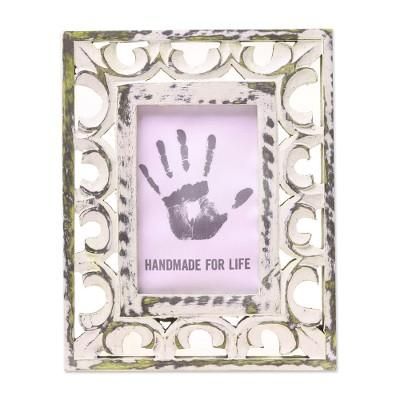 Royal Archway,'4x6 Distressed Ornate Mango Wood Cream Photo Frame'
