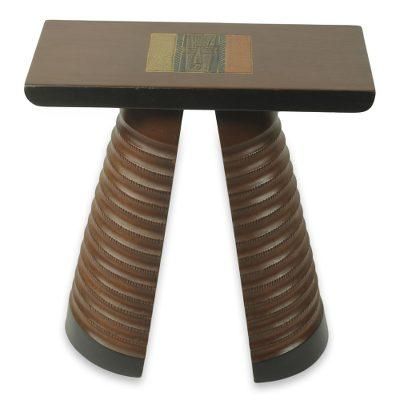 Tekura Mask,'Handcrafted African Cedar Wood Stool'