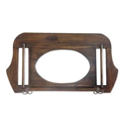 Kartini,'Handcrafted Contemporary Wood Wall Mirror'
