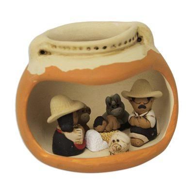 Ceramic nativity scene, 'Vessel Born'