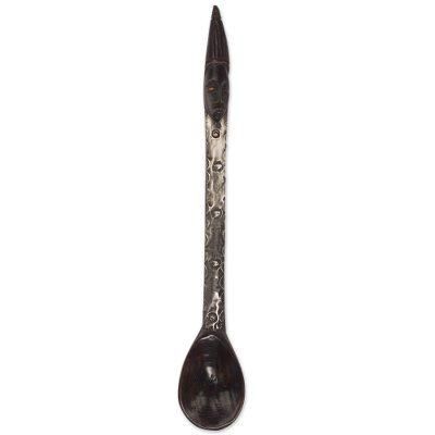 Delightful Homestead,'Hand Made Wood Aluminum Decorative Spoon from Ghana'
