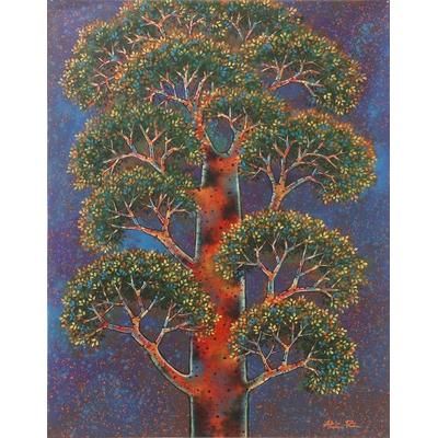 The Protector,'Signed Tree Painting on Canvas'