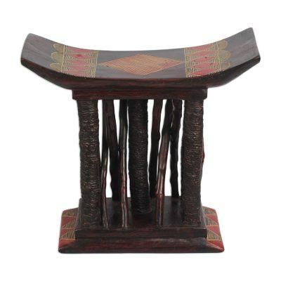 Ancestral Wood,'Wood Decorative Throne Stool Crafted in Ghana'