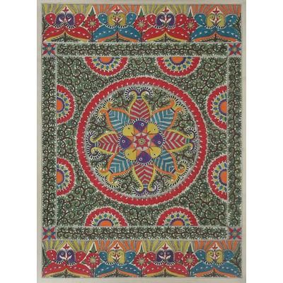 Madhubani painting, 'Harmony II'