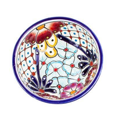 Colors of Mexico,'Floral Hand Painted Bowls (Pair)'