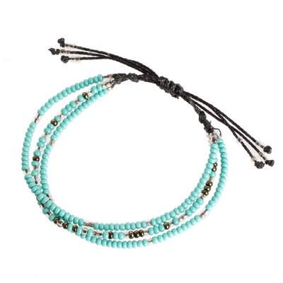 Peace Inspiration,'Beaded Bracelet with Morse Code Message of Peace'