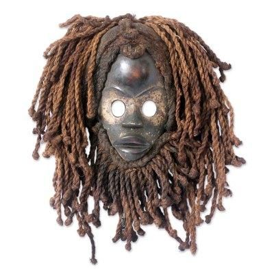 Liberian wood mask, 'Night Hunter Spirit' - Liberian Wood Mask