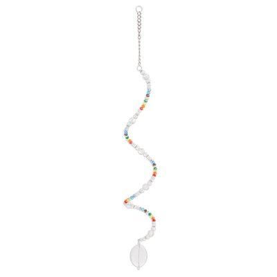 Rainbow Spiral,'Rainbow Crystal and Glass Beaded Spiral Suncatcher'