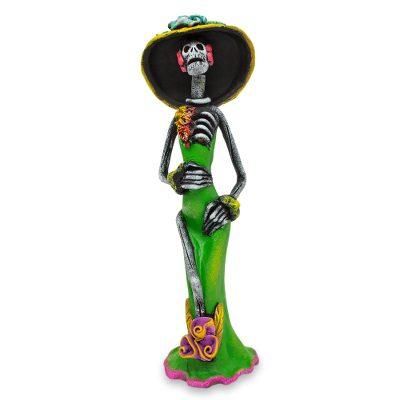 Ceramic sculpture, 'Dazzling Catrina'