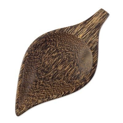 Generous Jungle,'Hand-Carved Chambira Wood Platter from Peru'