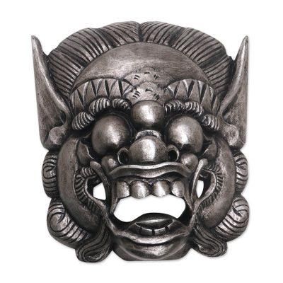 Barong Celeng,'Handmade Albesian Wood Barong Bangkal Mask from Bali'