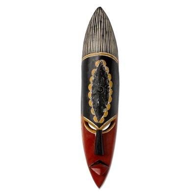 'Show Your Strength' - Hand Carved African Wood Mask