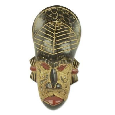 African wood mask, 'My Heart'