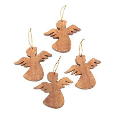 Heavenly Messengers,'Artisan Crafted Angel Ornaments (Set of 3)'