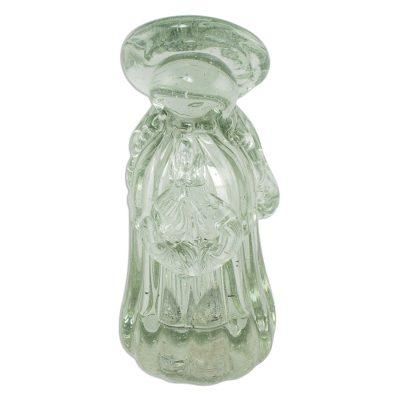 Virgin Mother of Love,'Virgin Mary Clear Blown Glass Figurine'