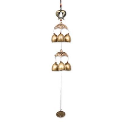 Rebirth Bells,'Fish Themed Wind Chime Made from Aluminum and Brass'