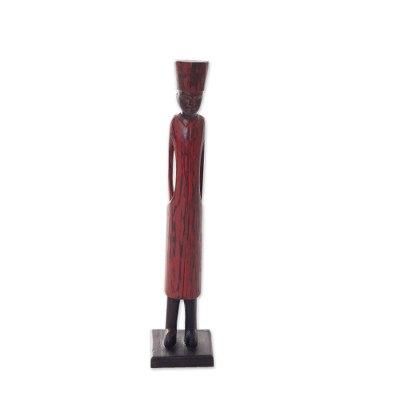 Wood sculpture, 'Arabian Merchant'